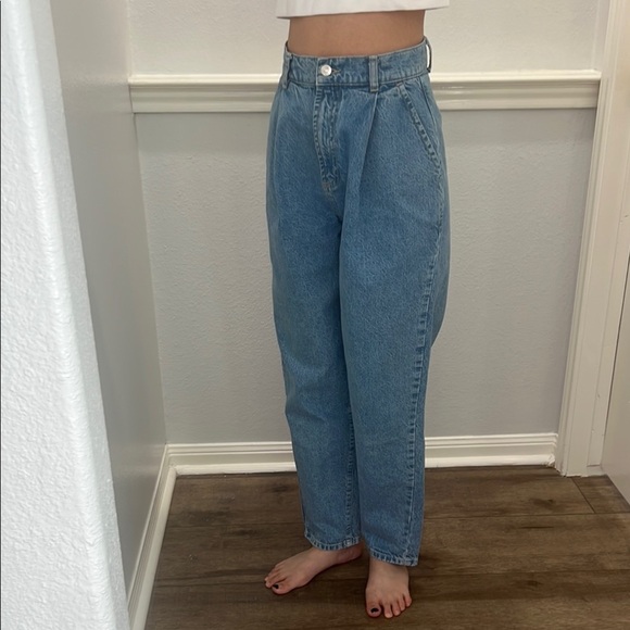 asos High-Waisted Blue Denim Jeans 25/32 - Picture 4 of 4